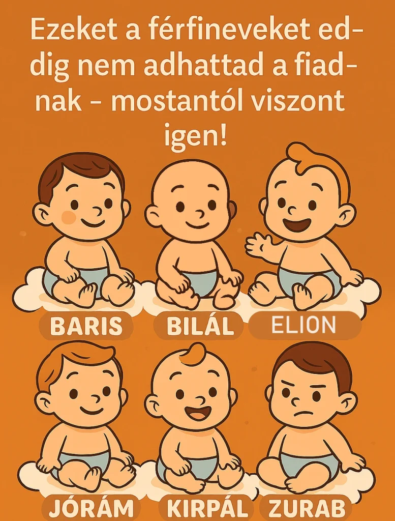 Új férfi keresztnevek