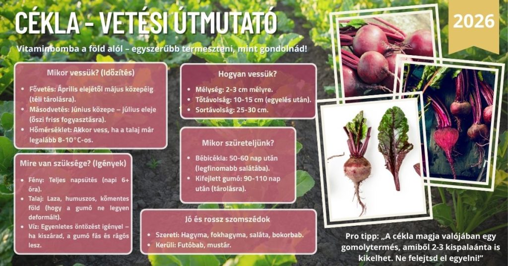 Cékla vetési útmutató