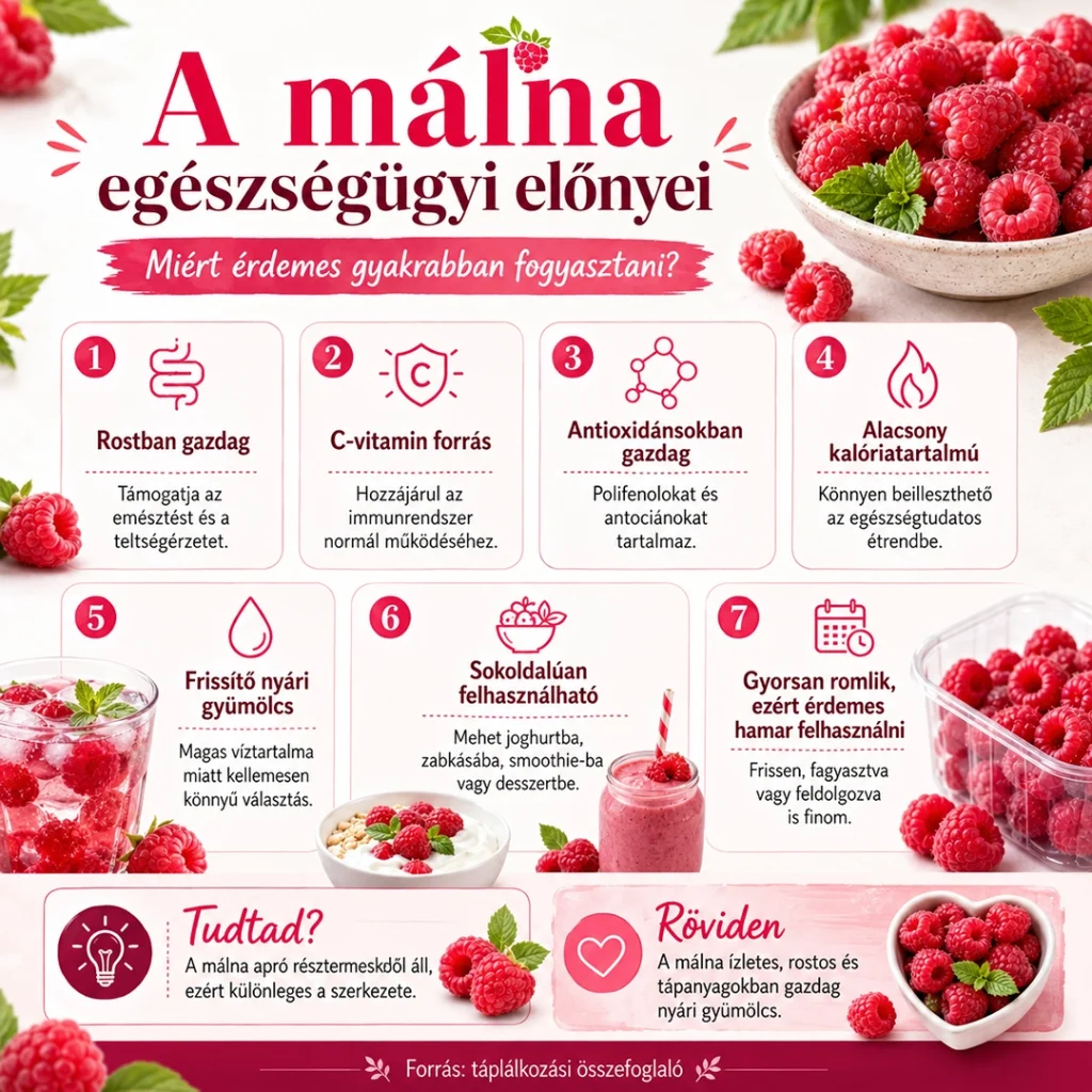 A málna egészségügyo előnyei