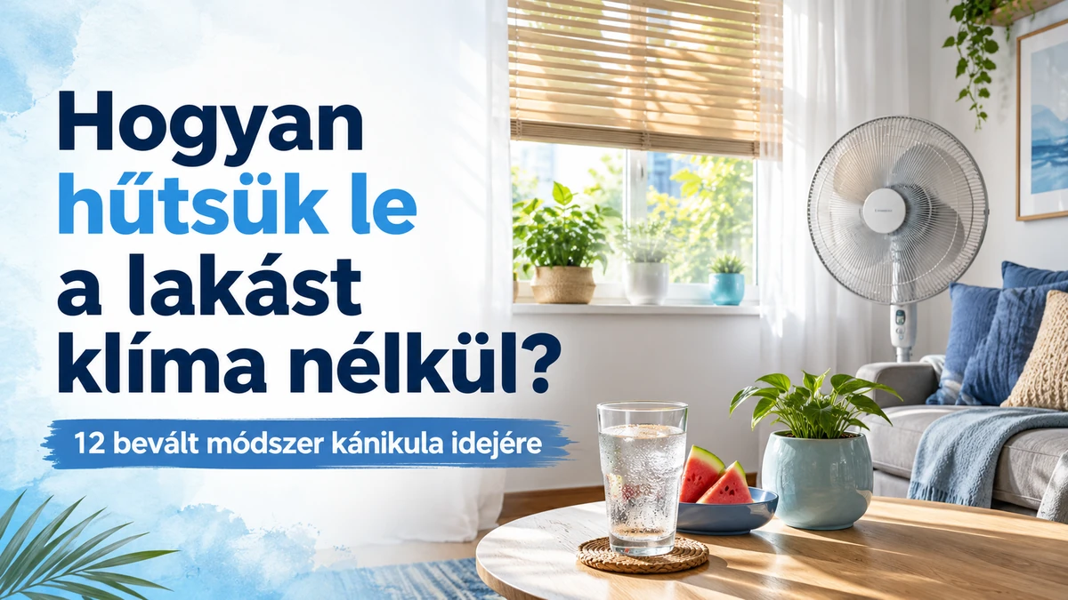 Hogyan hűtsük le a lakást klíma nélkül? 12 bevált módszer kánikula idejére